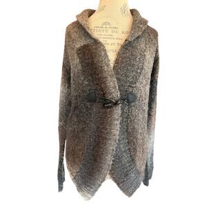 Woolrich Women’s Wool Blend Sweater Cardigan – Toggle Front – Longline – medium